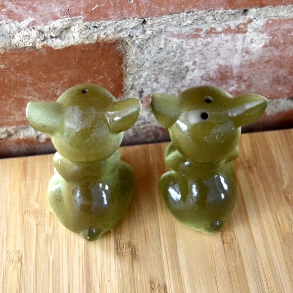 VINTAGE Antique Japan Anthropomorphic Salt & Pepper Shaker Set Kitch Collectible - Picture 12 of 14